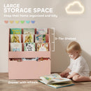 AIYAPLAY Kids Bookcase W/ 3 Tier Shelves, Drawer, For Bedroom, Nursery, Pink