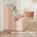 AIYAPLAY Kids Bookcase W/ 3 Tier Shelves, Drawer, For Bedroom, Nursery, Pink