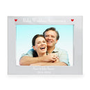 Personalised Silver 5x7 Ruby Anniversary Landscape Photo Frame