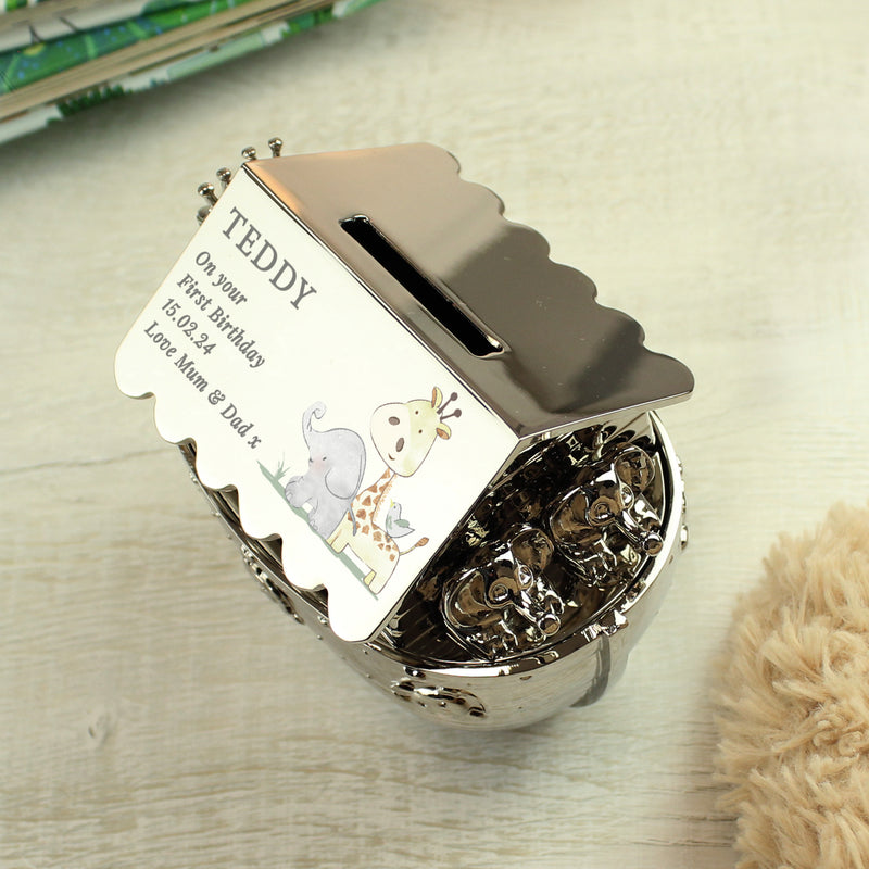 Personalised Noahs Ark Money Box