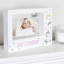 Personalised Baby Unicorn 5x7 Landscape Box Photo Frame