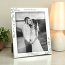Personalised Wedding 10x8 Silver Photo Frame