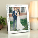 Personalised Wedding 10x8 Silver Photo Frame
