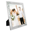 Personalised Wedding 10x8 Silver Photo Frame