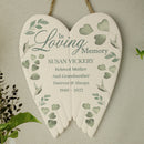Personalised Botanical In Loving Memory Ceramic Wings
