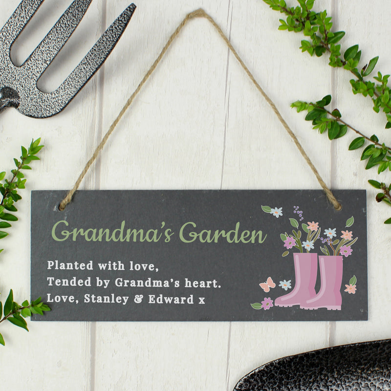 Personalised Slate Garden Sign