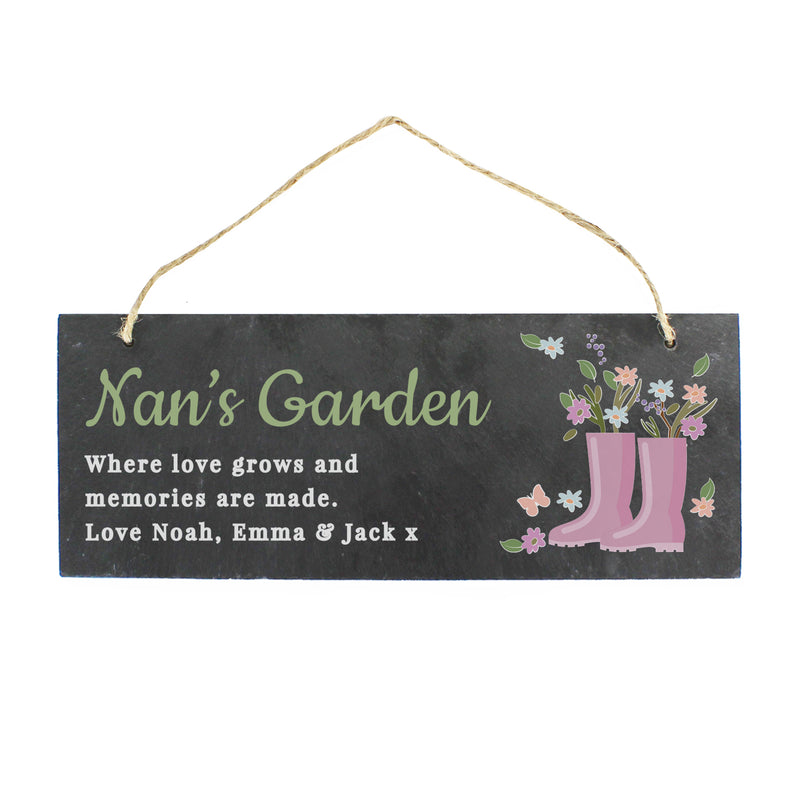 Personalised Slate Garden Sign