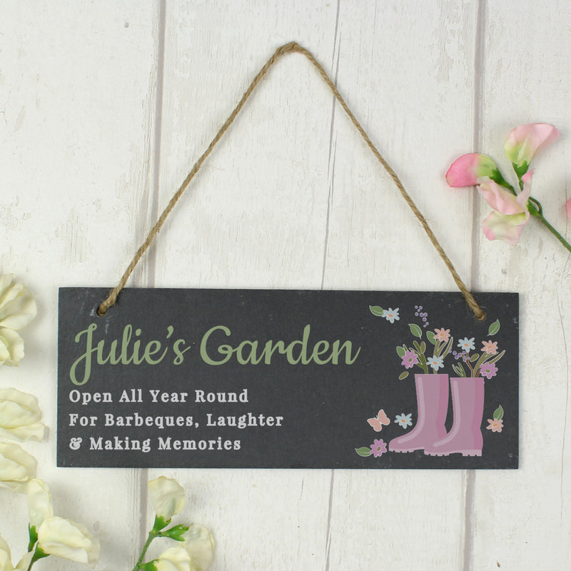 Personalised Slate Garden Sign