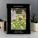 Personalised 5x7 Black Glass Photo Frame