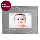 Personalised 6x4 Landscape Diamante Glass Photo Frame