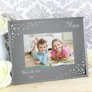 Personalised 6x4 Landscape Diamante Glass Photo Frame