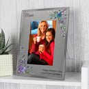 Personalised Butterfly 6x4 Diamante Glass Photo Frame