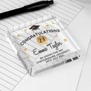 Personalised Congratulations Graduation Crystal Token