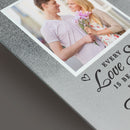 Personalised Love Story 4x4 Glitter Glass Photo Frame