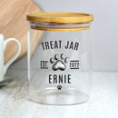 Personalised Pet Treats Glass Jar