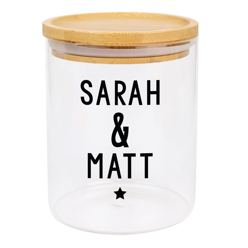 Personalised Glass Storage Jar