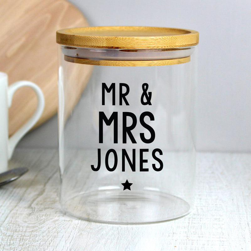 Personalised Glass Storage Jar