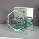 Personalised Mirrored Glass Tea Light Candle Holder