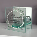 Personalised Mirrored Glass Tea Light Candle Holder