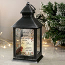 Personalised Robins Memorial Black LED Lantern