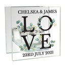 Personalised Wedding Mirrored Glass Tea Light Holder