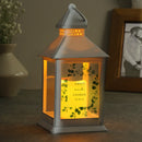 Personalised Botanical Wedding White Lantern