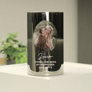 Personalised Photo Upload Smoked Glass LED Candle