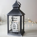 Personalised Home Black LED Lantern