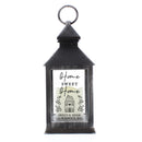 Personalised Home Black LED Lantern