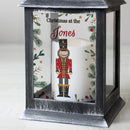Personalised Christmas Nutcracker Black Lantern