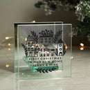 Personalised Home Mirrored Glass Tea Light Holder