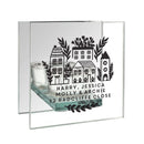 Personalised Home Mirrored Glass Tea Light Holder