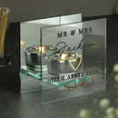Personalised Wedding Mirrored Tealight Holder