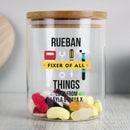 Personalised Fixer of All Things Storage Jar