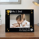Personalised Simply The Best 5x7 Landscape Black Glass Photo Frame