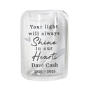 Personalised In Our Hearts Memorial Feather Tealight Holder