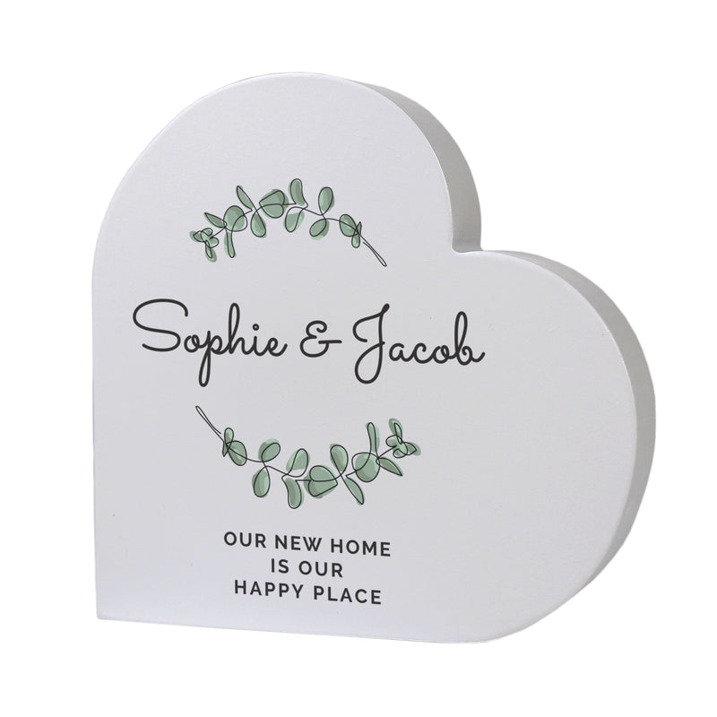 Personalised Wedding Free Standing Heart Ornament