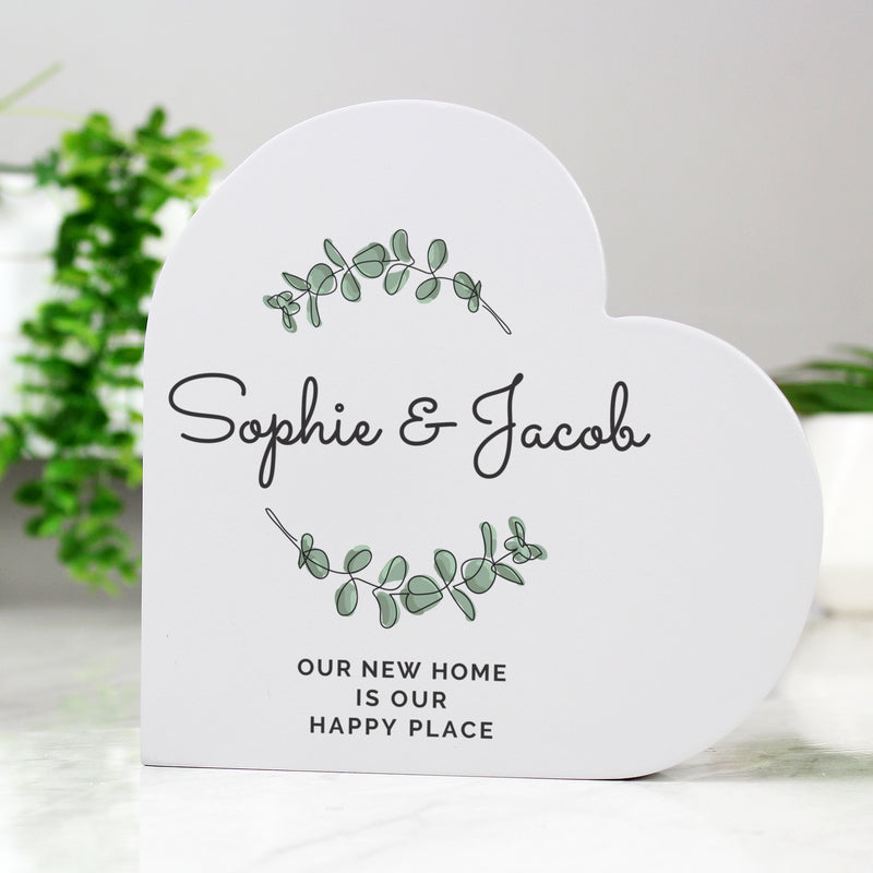 Personalised Wedding Free Standing Heart Ornament