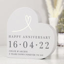 Personalised Anniversary Heart Ornament