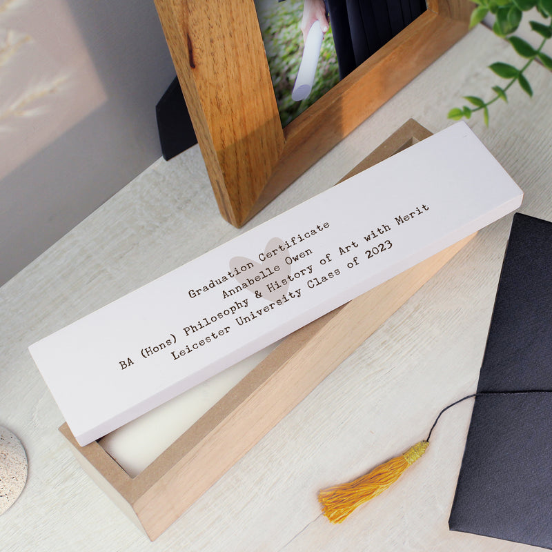 Personalised Wooden Certificate Holder