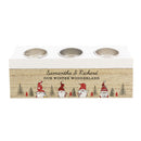 Personalised Gonk Christmas Triple Tea Light Box