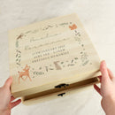 Personalised Woodland Animal Large Wooden Keepsake Box