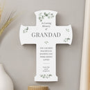 Personalised Memorial Cross Wooden Ornament