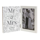Personalised Wedding Wooden Hinged 6x4 Photo Frame