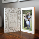 Personalised Family Wooden Hinged 6x4 Photo Frame