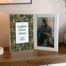 Personalised Leopard Print Wooden Hinged 6x4 Photo Frame