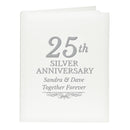 Personalised 25th Silver Anniversary Traditional Photo Album