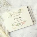 Personalised Floral Watercolour Hardback Guest Book & Pen