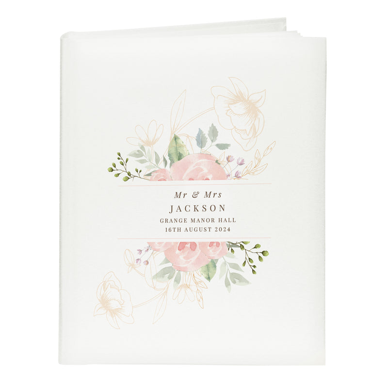Personalised Floral Traditional Photo Album
