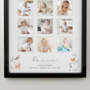 Personalised Woodland Animal Black Multi Photo Frame